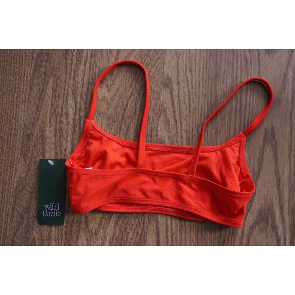 Wild Fable Women's Scoop Front Bralette Bikini Top | Red | XS | NWT - Picture 4 of 7
